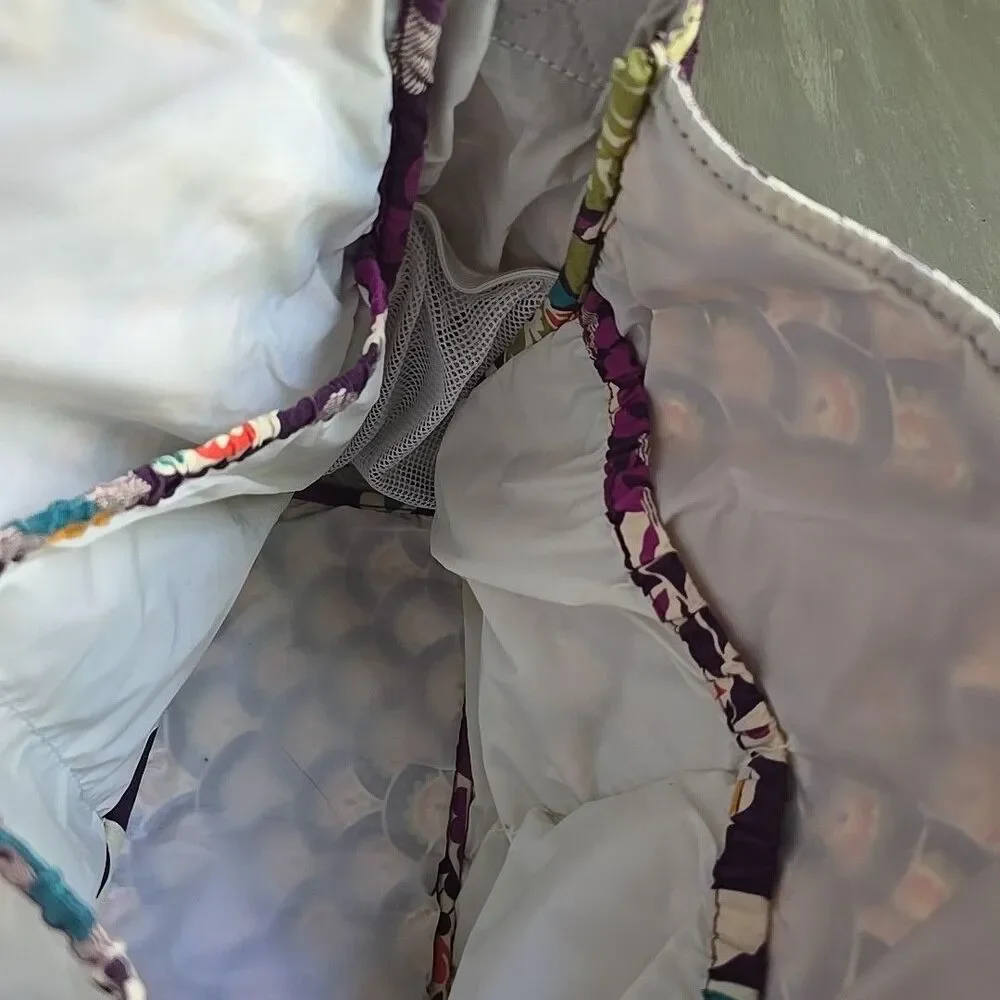 VERA BRADLEY Diaper Baby Bag w/Changing Pad Travel Duffle Purple Plum Crazy
